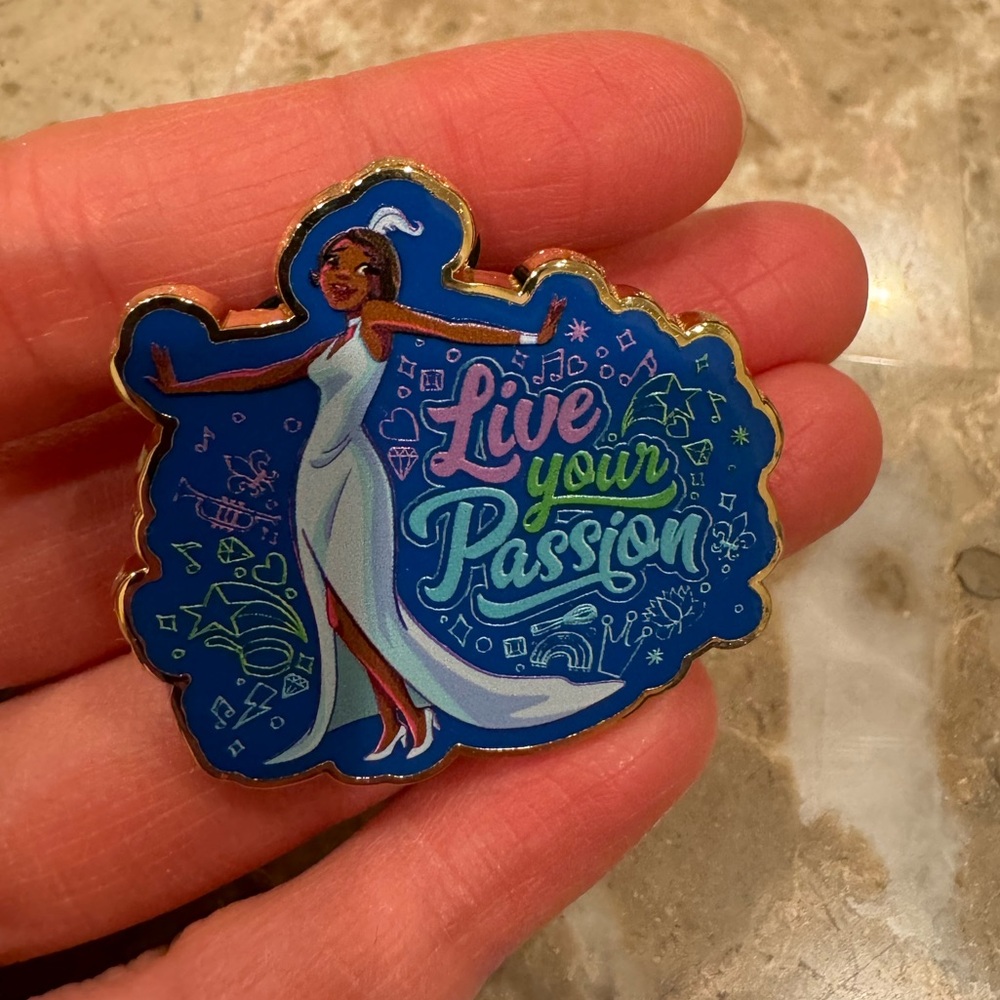 Disney Tiana Princess and the Frog 'Live Your Passion' Trading Pin (2022)
